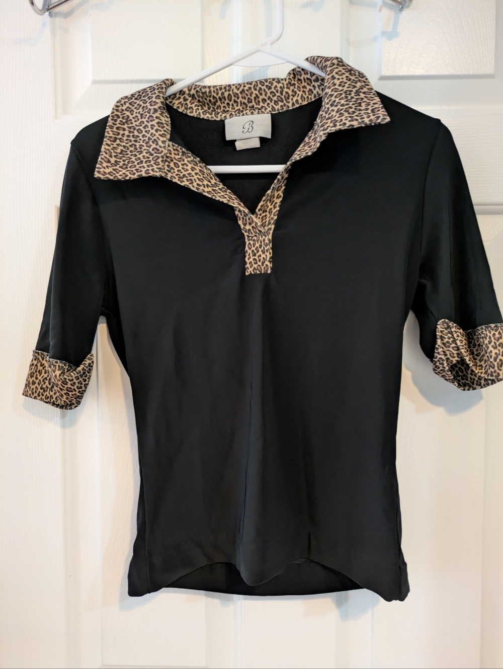 Leopard And Black Top